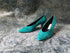 1980's Teal Heels - Size 8 Narrow